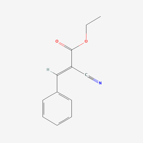Ethyl trans-α-cyanocinnamate molecular structure