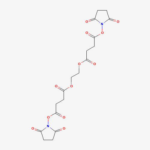 Ethylene glycol-bis(succinic acid N-hydroxysuccinimide ester) molecular structure