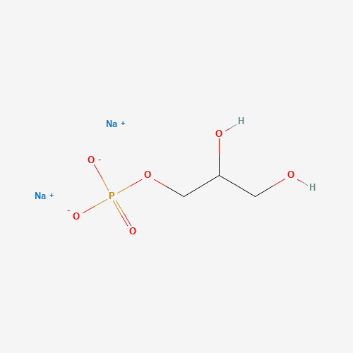 Glycerol phosphate disodium salt hydrate molecular structure
