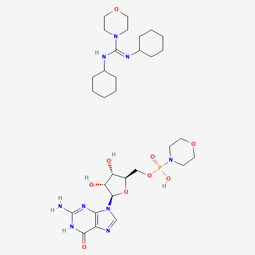 Guanosine 5′-monophosphomorpholidate 4-morpholine-N,N′-dicyclohexylcarboxamidine salt molecular structure