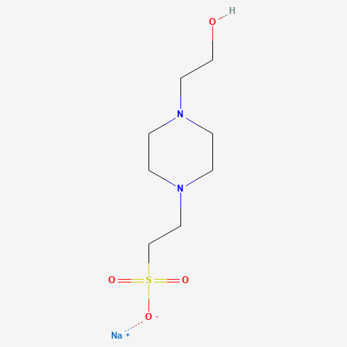HEPES hemisodium salt molecular structure