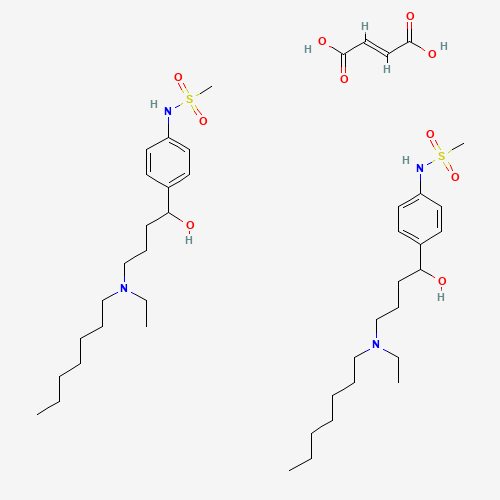 Ibutilide hemifumarate salt molecular structure