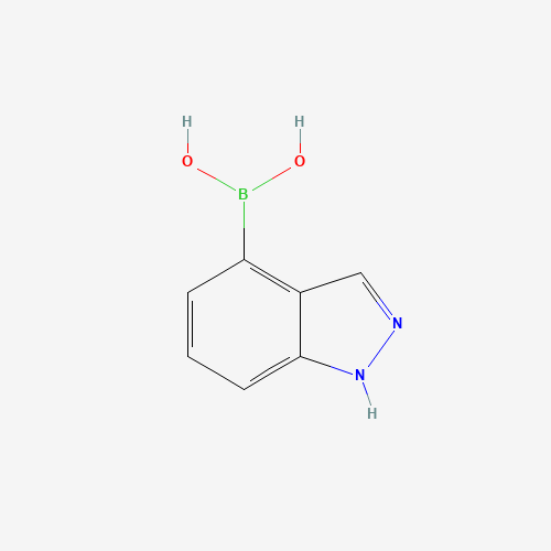 Indazole-4-boronic acid hydrochloride molecular structure