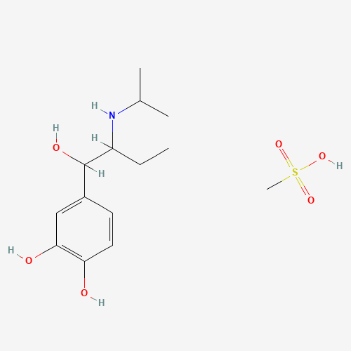 Isoetharine mesylate salt molecular structure