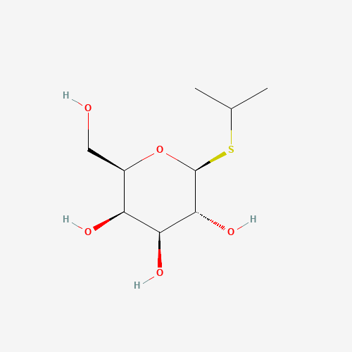 Isopropyl β-D-1-thiogalactopyranoside molecular structure