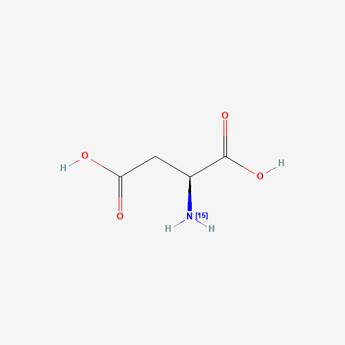 L-Aspartic acid-15N molecular structure