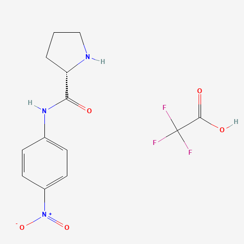 L-Proline p-nitroanilide trifluoroacetate salt molecular structure