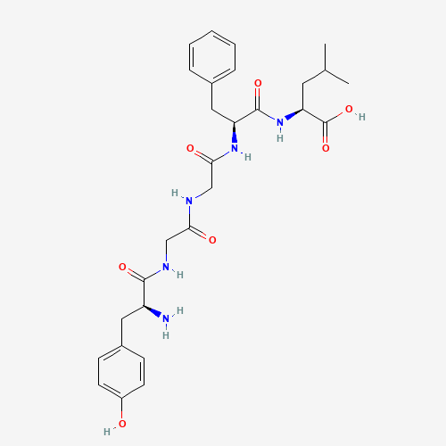 Leucine Enkephalin acetate salt hydrate molecular structure