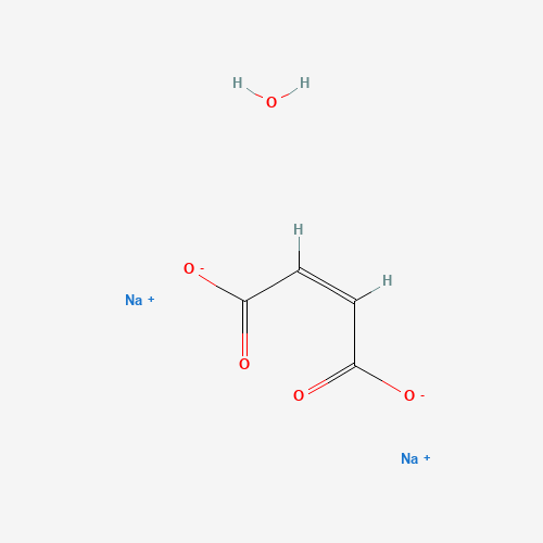 Maleic acid disodium salt hydrate molecular structure