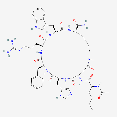 Melanotan II acetate salt molecular structure