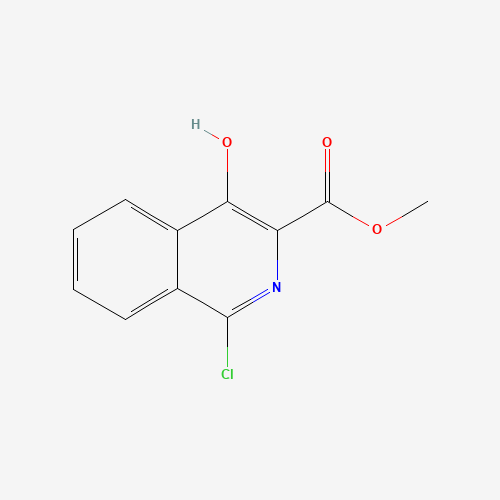Methyl 1-chloro-4-hydroxyisoquinoline-3-carboxylate molecular structure