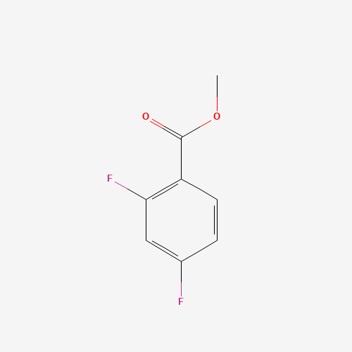 Methyl 2,4-difluorobenzoate molecular structure