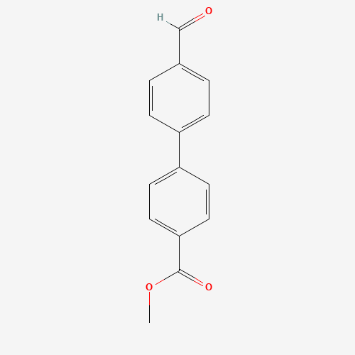 Methyl 4-(4-formylphenyl)benzoate molecular structure