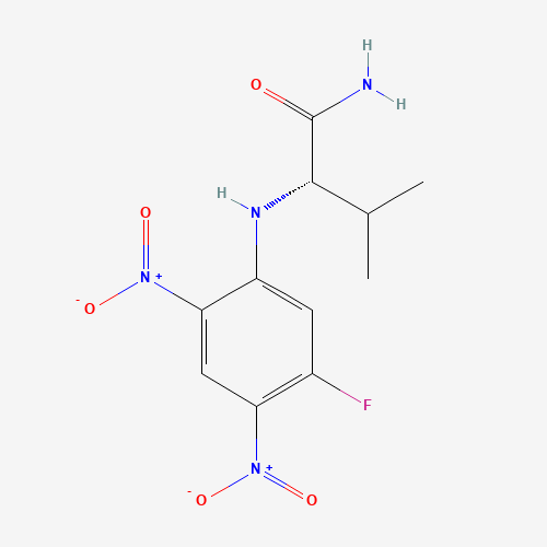 Nα-(2,4-Dinitro-5-fluorophenyl)-L-valinamide molecular structure