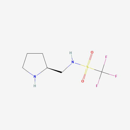 N-[(2S)-2-Pyrrolidinylmethyl]-trifluoromethanesulfonamide molecular structure
