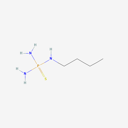 N-(n-Butyl)thiophosphoric triamide molecular structure