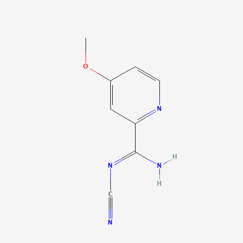 N-Cyano-4-methoxy-picolinimidamide molecular structure