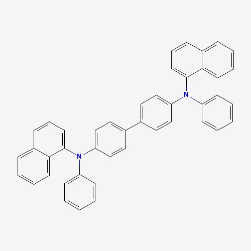 N,N′-Di(1-naphthyl)-N,N′-diphenyl-(1,1′-biphenyl)-4,4′-diamine molecular structure