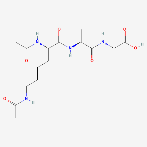 Nα,Nε-Diacetyl-Lys-D-Ala-D-Ala molecular structure