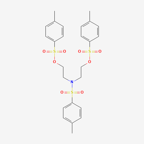 N,N-Bis[2-(p-tolylsulfonyloxy)ethyl]-p-toluenesulfonamide molecular structure