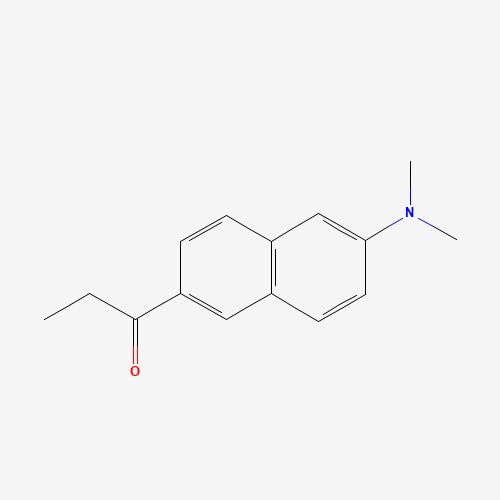 N,N-Dimethyl-6-propionyl-2-naphthylamine molecular structure