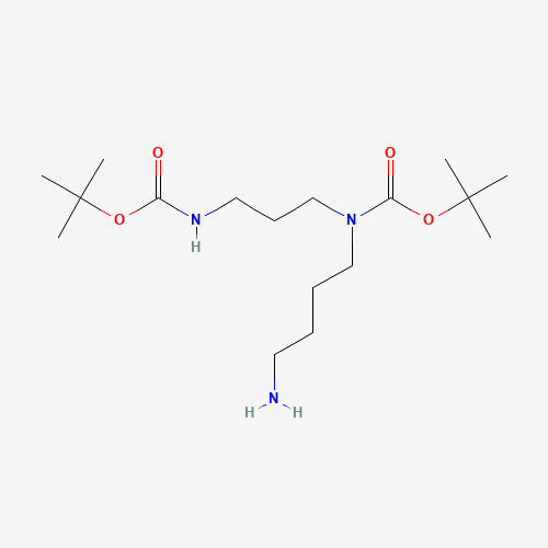 N1,N4-Bis-Boc-spermidine molecular structure
