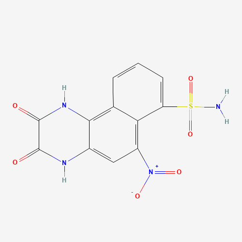 NBQX disodium salt hydrate molecular structure