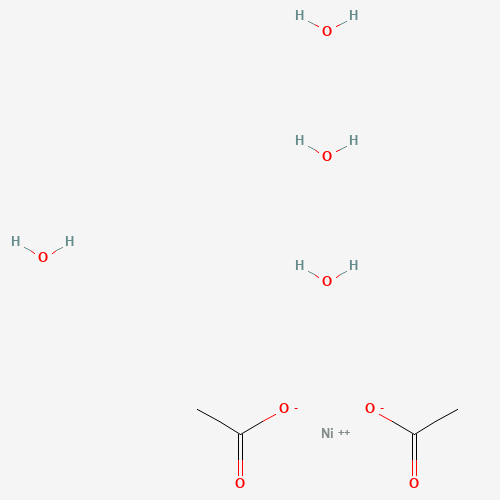 Nickel(II) acetate tetrahydrate molecular structure