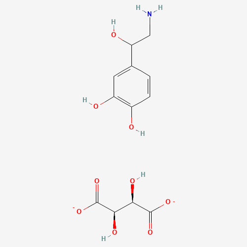 Norepinephrine L-bitartrate hydrate molecular structure