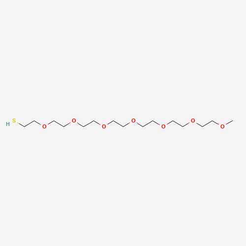 O-(2-Mercaptoethyl)-O′-methyl-hexa(ethylene glycol) molecular structure