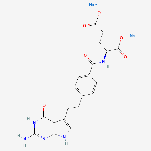 Pemetrexed disodium heptahydrate molecular structure