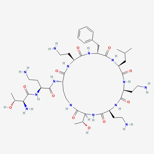 Polymyxin B nonapeptide hydrochloride molecular structure