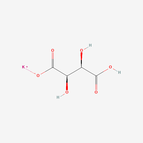Potassium L-tartrate monobasic molecular structure