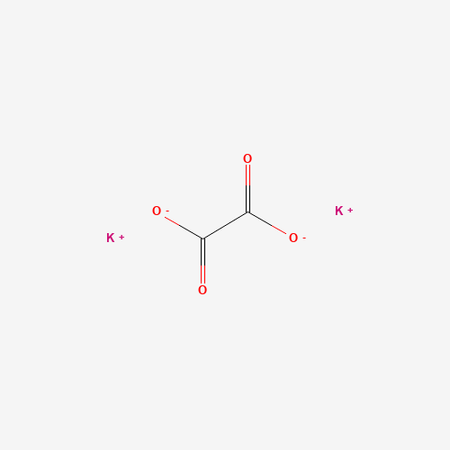 Potassium oxalate monohydrate molecular structure