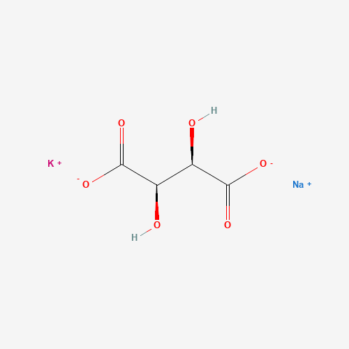 Potassium sodium tartrate tetrahydrate molecular structure