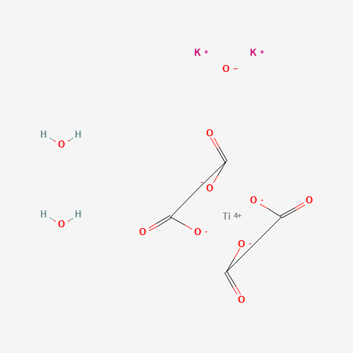 Potassium titanium oxide oxalate dihydrate molecular structure