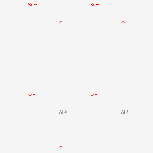 Strontium aluminate molecular structure