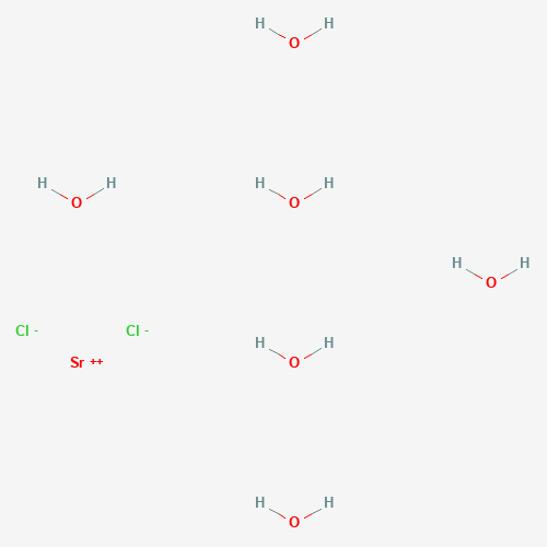 Strontium chloride hexahydrate molecular structure