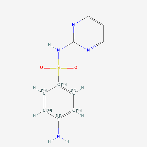 Sulfadiazine-(phenyl-13C6) molecular structure