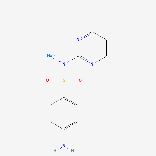 Sulfamerazine sodium salt molecular structure