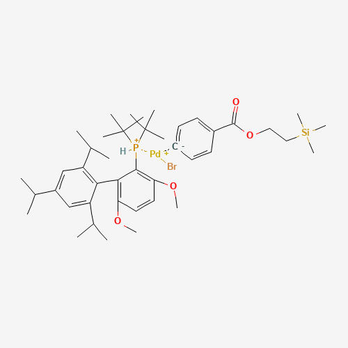 tBuBrettPhos Pd G6 TES molecular structure