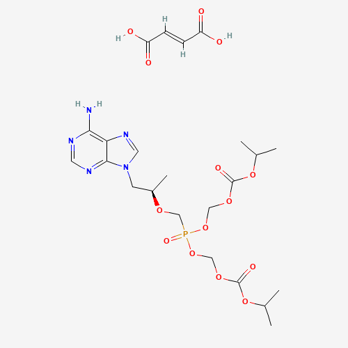 Tenofovir disoproxil fumarate molecular structure