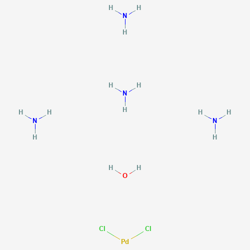 Tetraamminepalladium(II) chloride monohydrate molecular structure