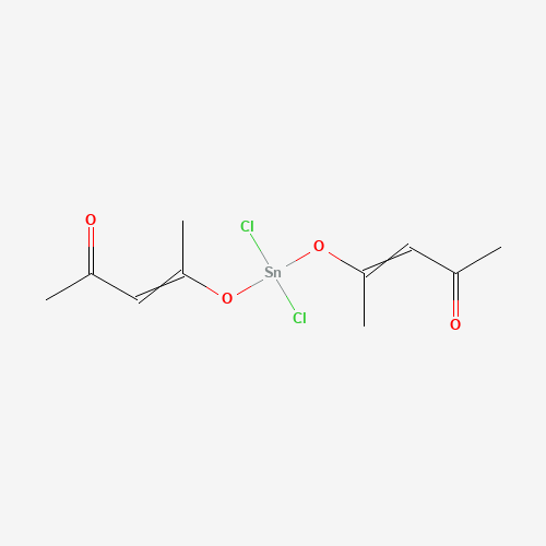 Tin(IV) bis(acetylacetonate) dichloride molecular structure