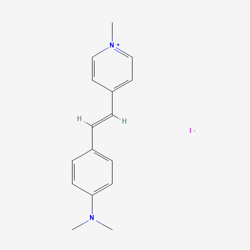 trans-4-[4-(Dimethylamino)styryl]-1-methylpyridinium iodide molecular structure