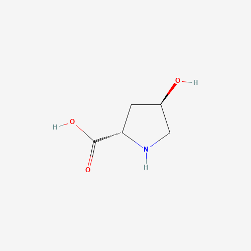 trans-4-Hydroxy-L-proline molecular structure