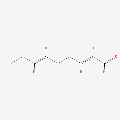 trans,trans-2,6-Nonadienal molecular structure