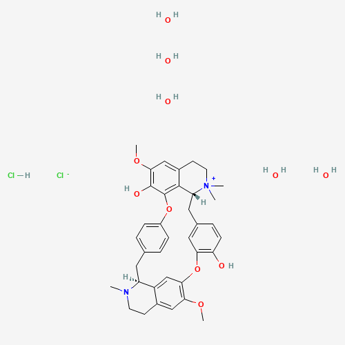 Tubocurarine hydrochloride pentahydrate molecular structure