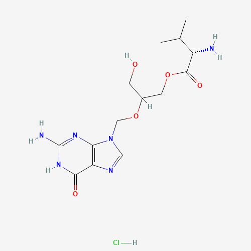 Valganciclovir hydrochloride hydrate molecular structure