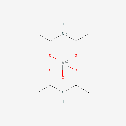 Vanadyl acetylacetonate molecular structure
